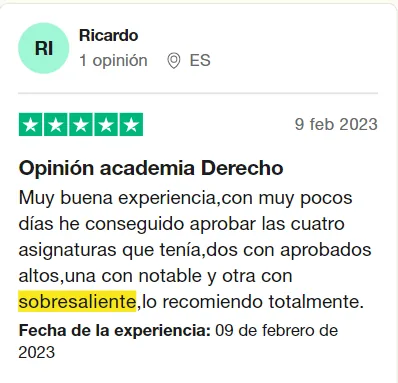 Opinión de un alumno de Derecho Virtual (3 de 9)