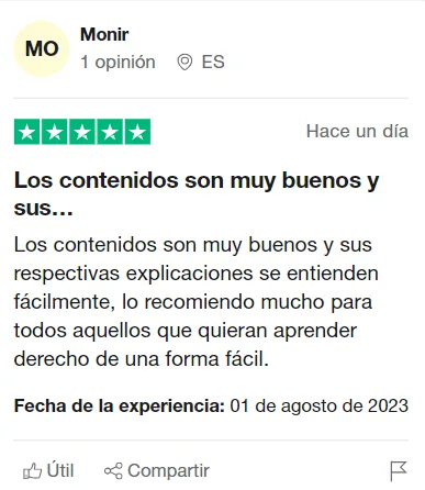Opinión de un alumno de Derecho Virtual (5 de 9)