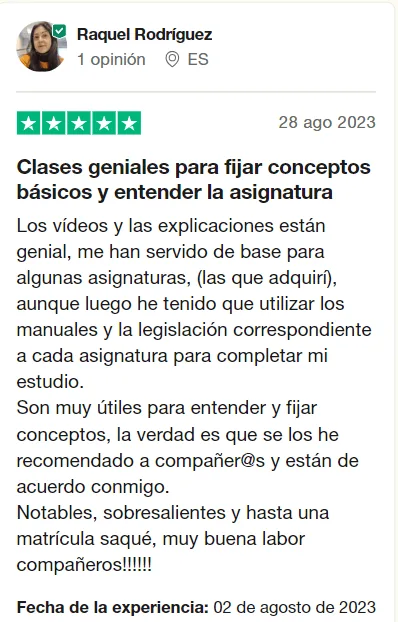 Opinión de un alumno de Derecho Virtual (8 de 9)