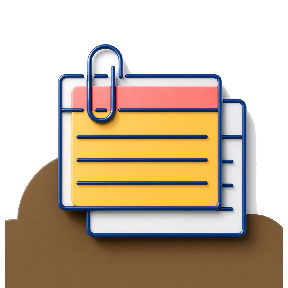 Ilustración de tarjetas de estudio