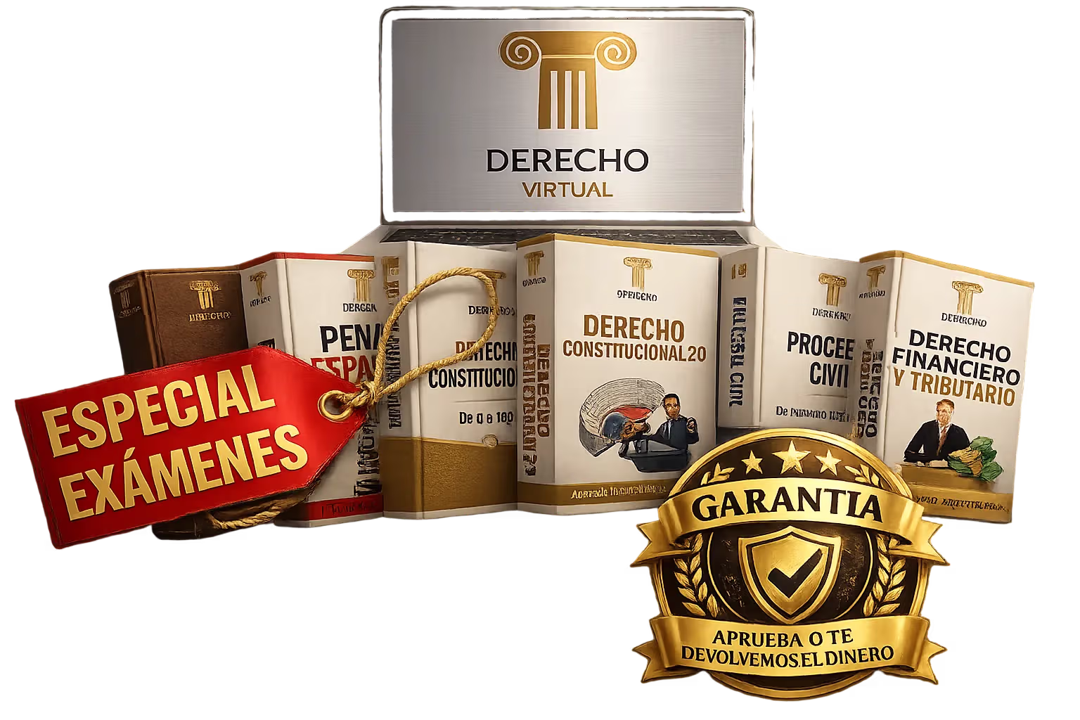 Especial Exámenes Derecho — Pack de cursos con garantía: aprueba o te devolvemos el dinero