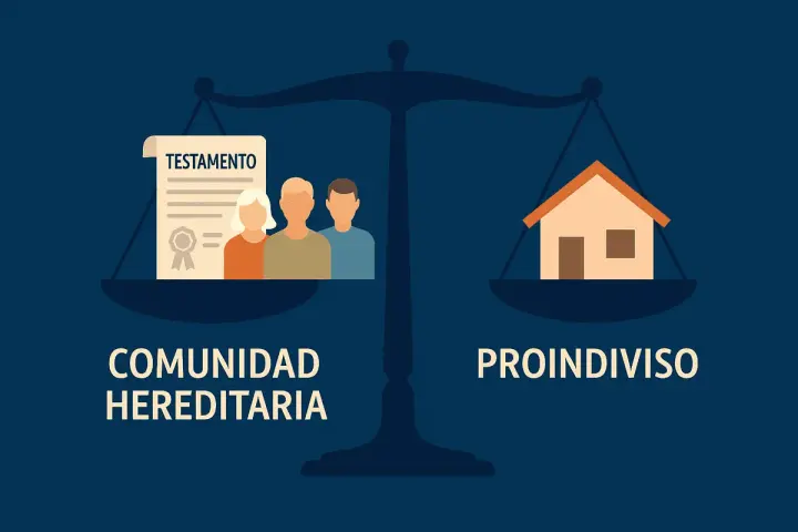 Comunidad Hereditaria: Qué es, Fases y Comparativa Clave