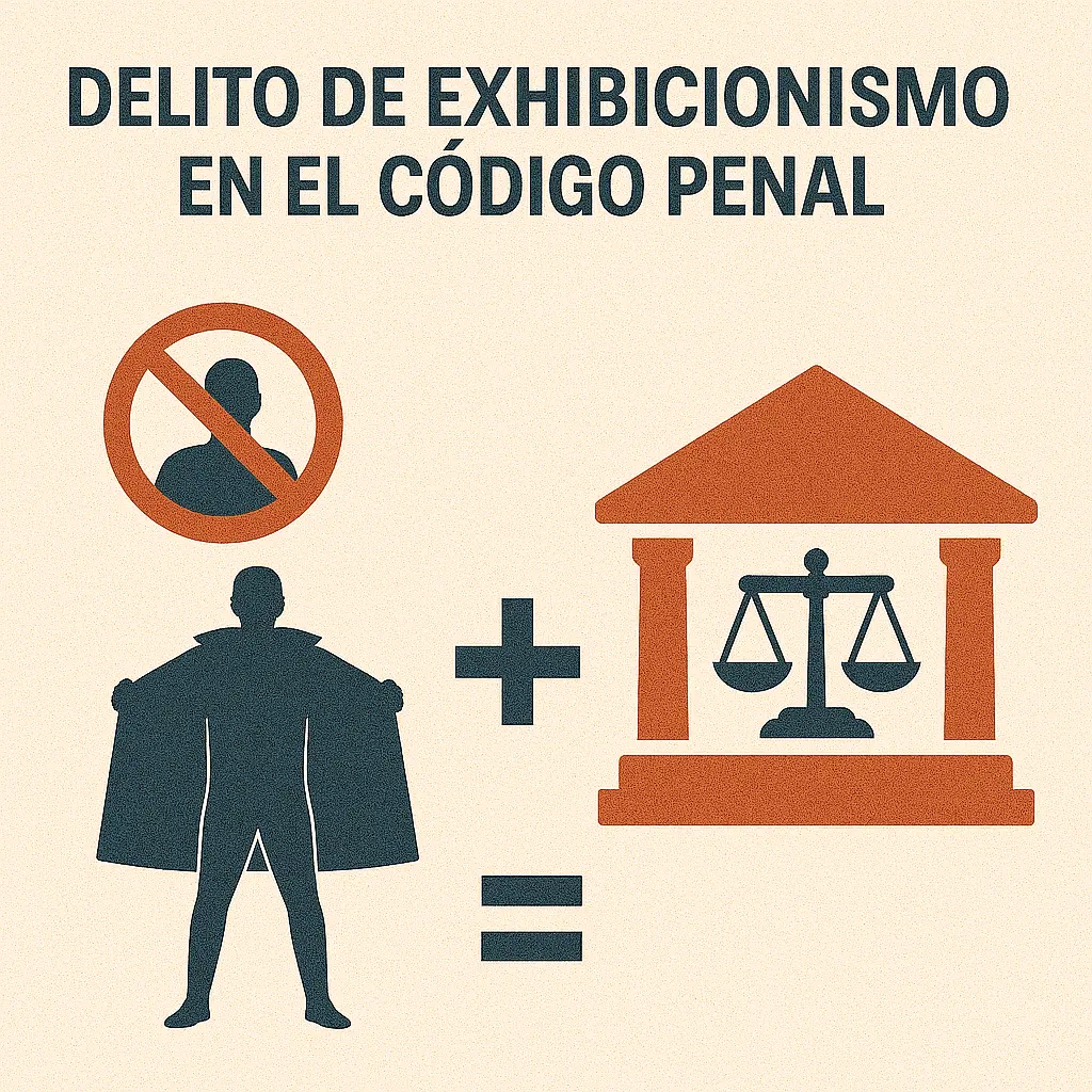 Delito de exhibicionismo en el Código Penal: requisitos, penas y ejemplos