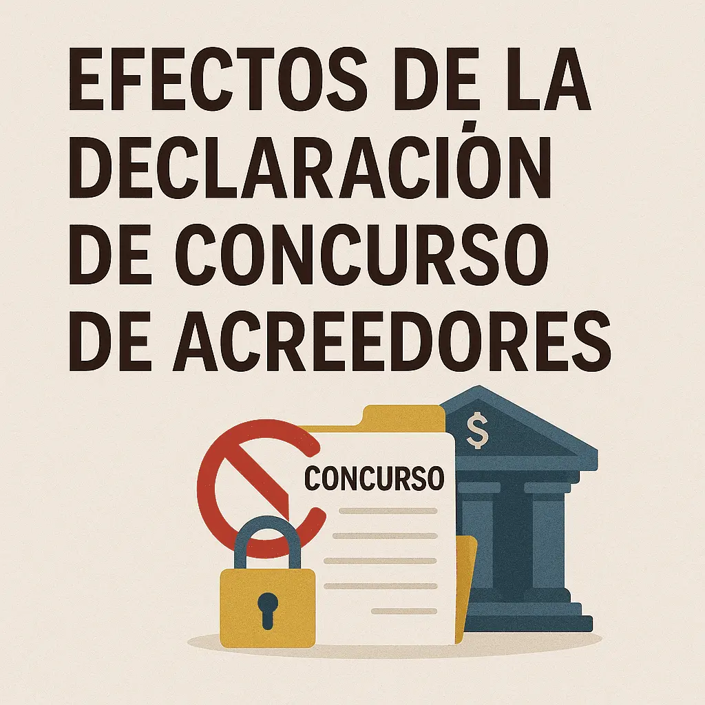 Efectos de la declaración de concurso de acreedores