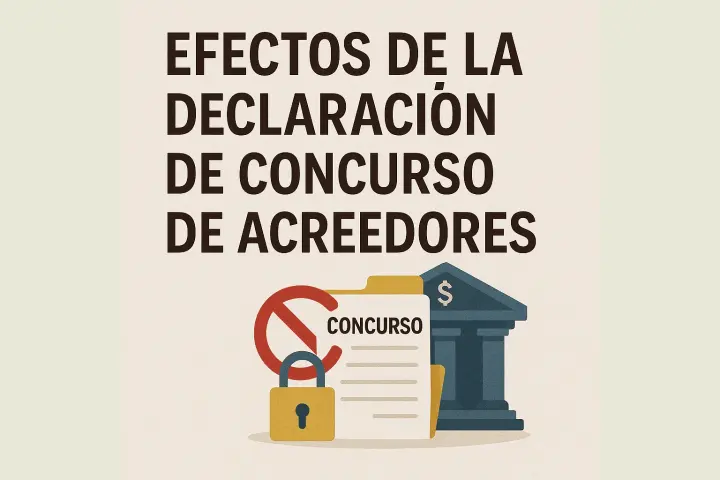 Efectos de la declaración de concurso de acreedores
