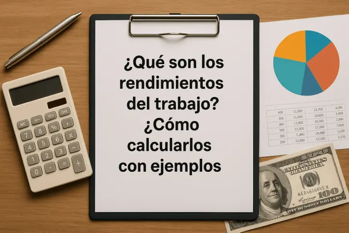 ¿Qué son los rendimientos del trabajo? Cómo calcularlos con ejemplos