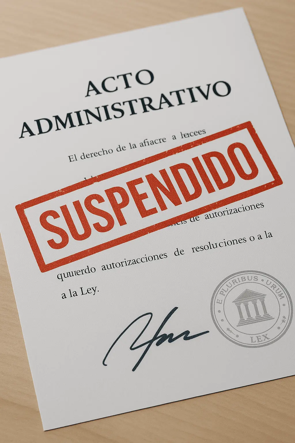 Suspensión de Actos Administrativos: Qué Es, Cuándo Procede y Efectos