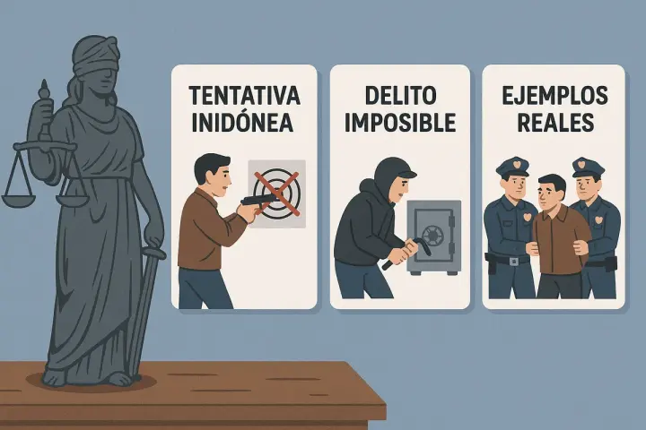 Tentativa Inidónea: Qué es, Diferencias con Delito Imposible y Ejemplos Reales