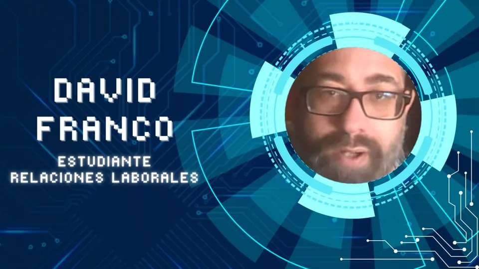 David Franco en su testimonio en vídeo