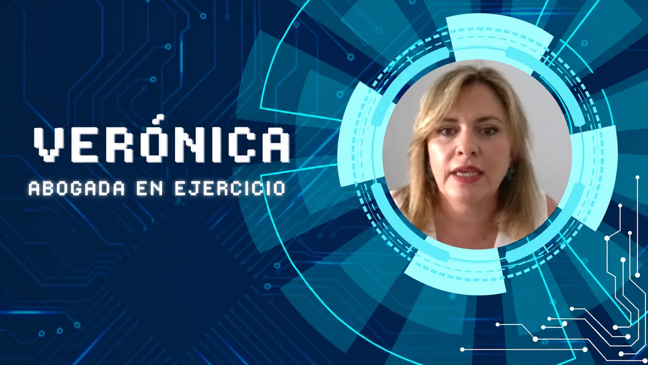 Verónica en su testimonio en vídeo