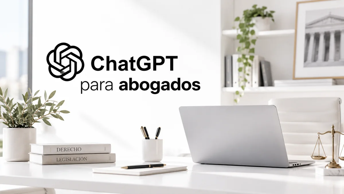 Portada del curso «ChatGPT para abogados» en la academia de Derecho Virtual