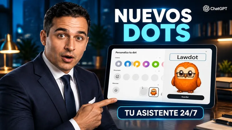 Miniatura del vídeo «Nuevos Dots de ChatGPT: un asistente para tu despacho»