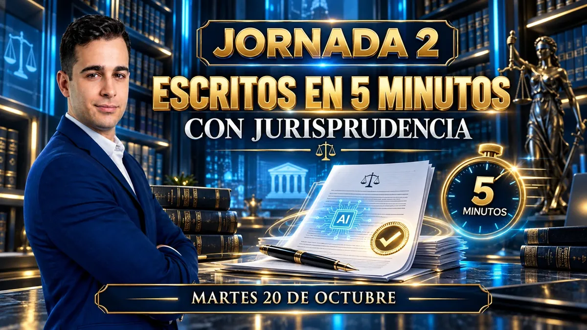Jornada 2: Redactar escritos con su jurisprudencia en menos de 5 minutos