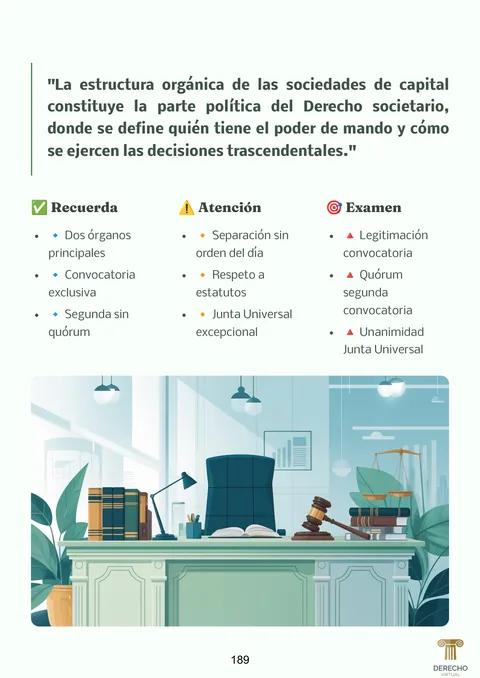 Página 189 del manual Derecho Mercantil II: Sociedades