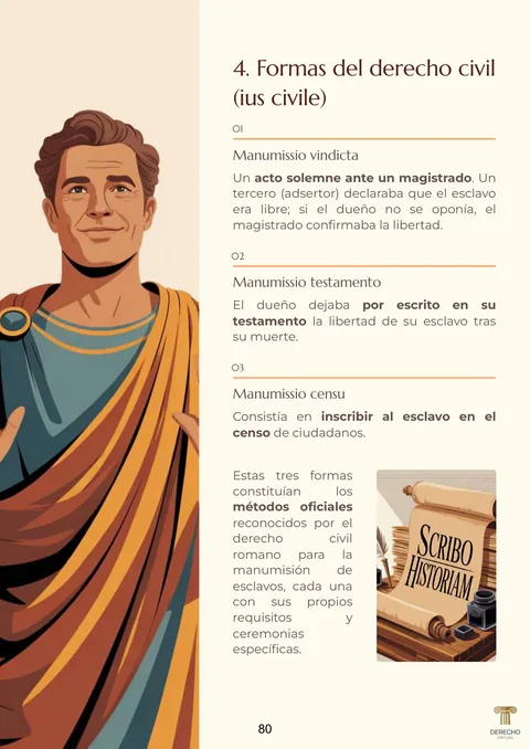 Página 80 del manual Derecho Romano