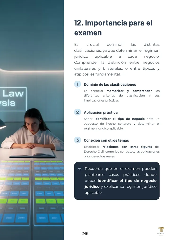 Página real del manual de Derecho Civil I: Importancia para el examen