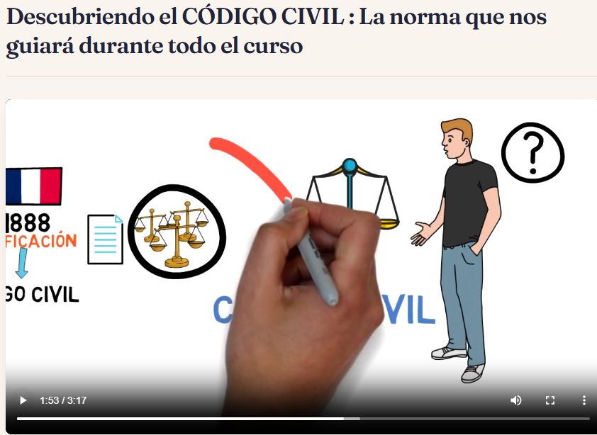 Descubriendo el CÓDIGO CIVIL: La norma que nos guiará durante todo el curso