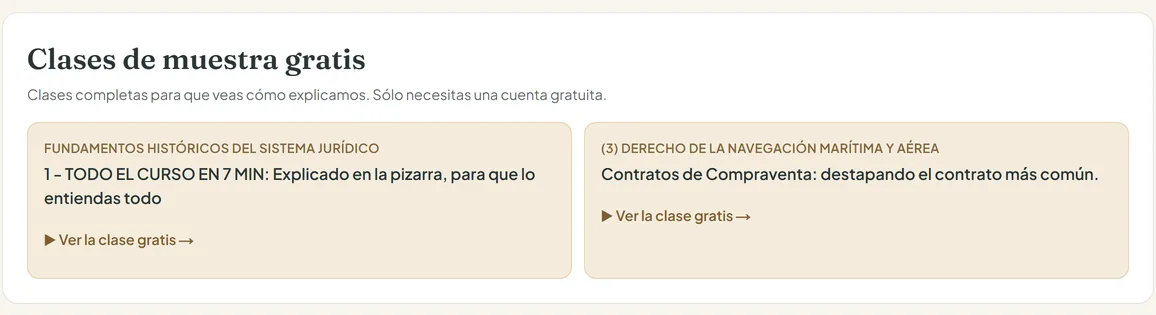 Clases de muestra gratis de Fundamentos históricos del sistema jurídico y Derecho de la navegación marítima y aérea en el pack Carlos III de la Academia de Derecho Virtual