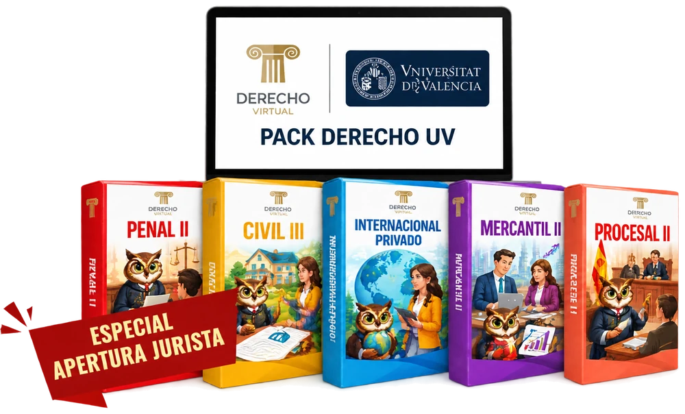 Pack de apertura de curso de Derecho Virtual