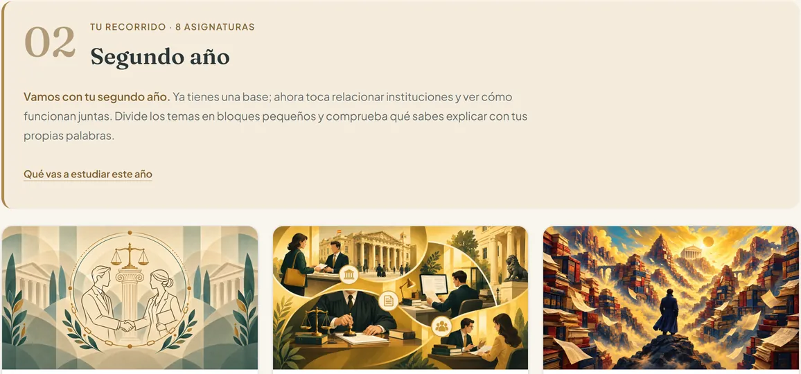 Segundo curso en tu pack de la Academia de Derecho Virtual
